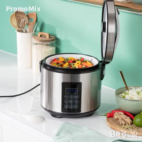 Мултикукър Tristar Steam Cooker RK-6138 7 програми 2.2л 900W Оризовар уред за готвене на пара