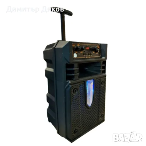 Мощна безжична тонколона 8'' с дистанционно управление и микрофон KTS-1631, снимка 6 - Тонколони - 48153362