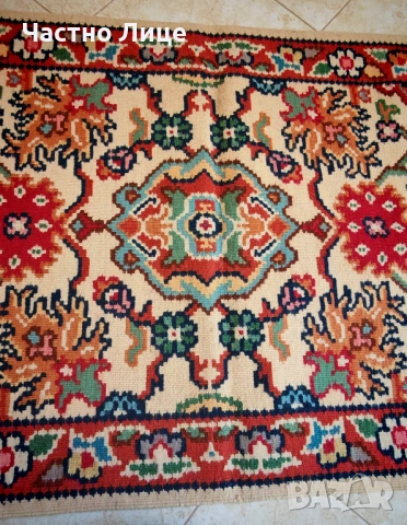 Прекрасен Старинен Оригинален Чипровски Котленски Килим Пътека Неизползван , снимка 5 - Антикварни и старинни предмети - 48933562