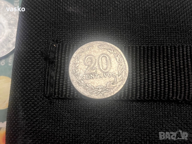 20 Centavos 1910 Argentina, снимка 2 - Нумизматика и бонистика - 52939987