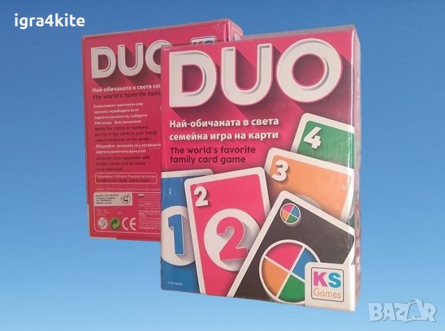 Семейна игра DUO - Карти за игра , снимка 4 - Игри и пъзели - 42813418