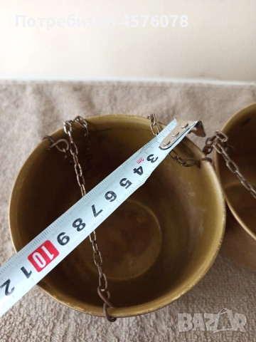 бронзова фигура " делфин" и две кашпи, снимка 6 - Декорация за дома - 53888659