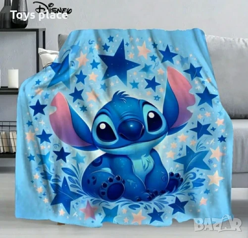 Одеало полар Лило и Стич 150*200см Ново 