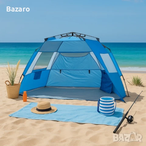 Автоматична палатка Muhler за плаж, 235х130xH135 см