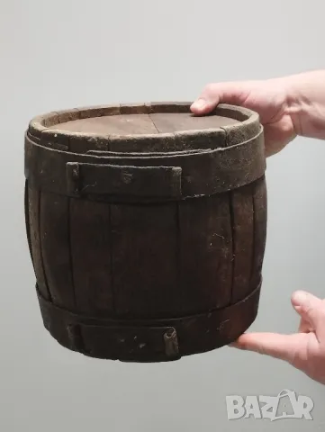 Стар дървен бъкел, снимка 3 - Антикварни и старинни предмети - 48935788