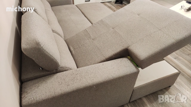 Ъглов разтегателен диван 270х170см., снимка 4 - Дивани и мека мебел - 54048261