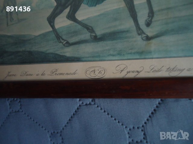 Стара литография за интериор картина снимка, снимка 4 - Картини - 39836027