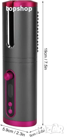 Маша за коса RIMOAL, безжична с USB накрайник. Бързо оформяне за 20 мин. автоматична, снимка 6 - Аксесоари за коса - 50501631