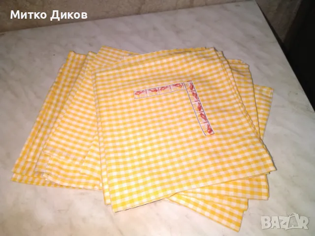 Покривка оранжева карета 43х41см-6 броя нови