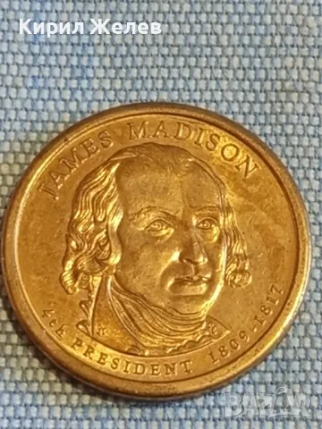 Монета 1 долар четвърти президент на Америка Джеймс Мадисън 49501, снимка 5 - Нумизматика и бонистика - 48390571