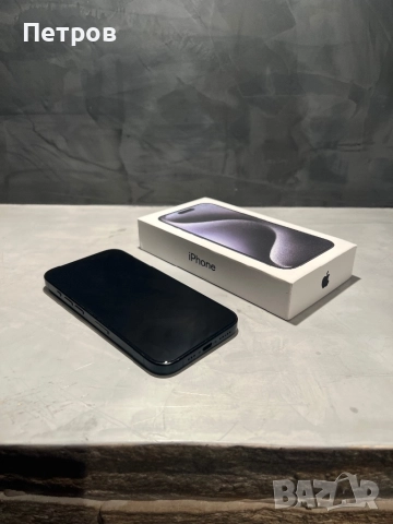 КАТО НОВ Iphone 15 Pro 256 GB Blue Titanium, снимка 5 - Apple iPhone - 52887749