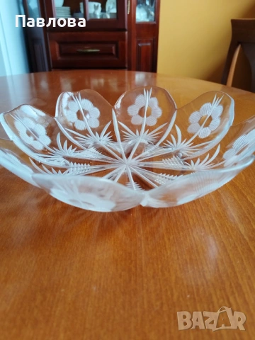 Кристална фруктиера , снимка 5 - Декорация за дома - 54069611