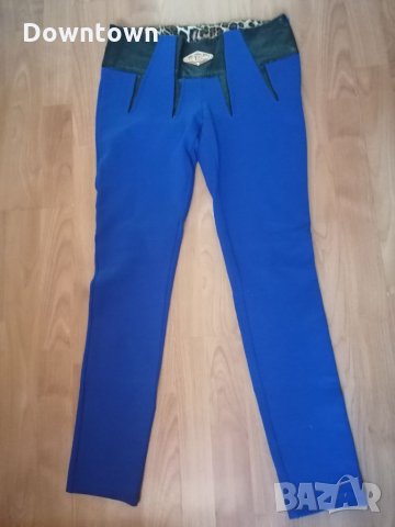 CLUB DONNA fashion #син slim fit дамски панталон с висока талия#размер 38 S, снимка 1 - Панталони - 31919604