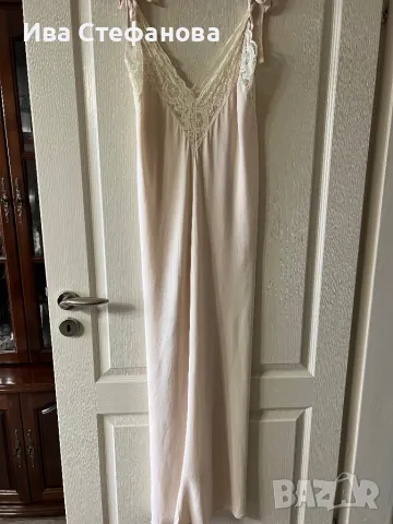 Рокля нова тип комбинезон цвят крем елегантна официална парти елегантна права , снимка 5 - Рокли - 50245906