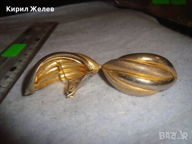 МНОГО КРАСИВИ СТИЛНИ ПОЗЛАТЕНИ КЛИПС МОДЕЛ РЕТРО АРТ ДЕКО ОБЕЦИ 16640, снимка 2 - Обеци - 36596050