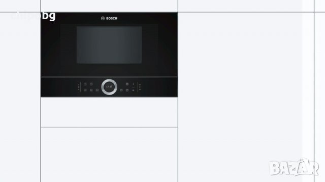 Микровълнова печка, Bosch BFL634GB1, Built-in microwave, left opening, black, снимка 3 - Микровълнови - 38424754
