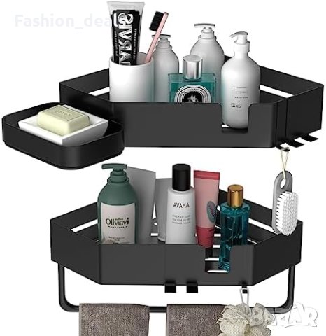 Нови 2 броя ъглови Рафтове за съхранение в баня кухня Органайзер
