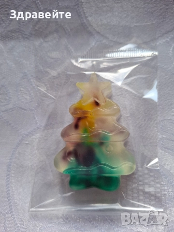 Коледни глицеринови сапунчета с аромат на ябълка, канела и джинджифилови бисквитки , снимка 8 - Декорация за дома - 52646351