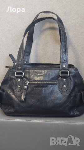 Дамска чанта SPIKES & SPARROW естествена кожа , снимка 1 - Чанти - 44240434