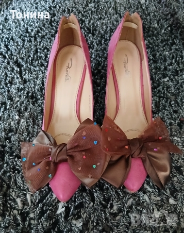 Елегантни дамски обувки с ток , снимка 2 - Дамски обувки на ток - 51912503