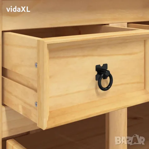 vidaXL Бюфет "Corona", кафяв, 112x44x78 см, масивна дървесина, мексикански бор, снимка 7 - Бюфети - 56147361