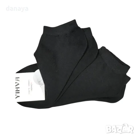 5432 2 чифта дамски черни чорапи за маратонки