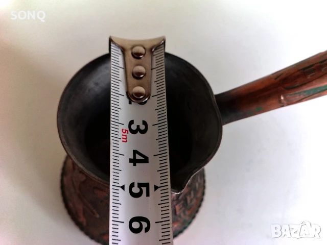 Прекрасно Старо Арменско Релефно Медно Джезве , снимка 7 - Антикварни и старинни предмети - 51141317