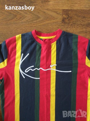 Karl Kani Signature Stripe T-Shirt - страхотна мъжка тениска , снимка 5 - Тениски - 40404673