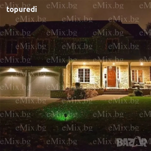 Лазерен прожектор за коледна украса Star Shower, снимка 5 - Прожектори - 50726469
