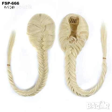 51 см. сплетена коса за удължаване , снимка 2 - Аксесоари за коса - 42882389