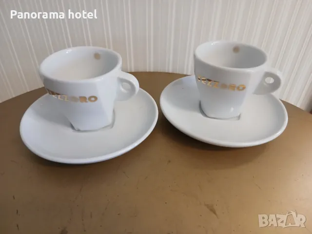 италианска дизайнерска чаша с чинийка за кафе TEZZORO, снимка 4 - Чаши - 50028540