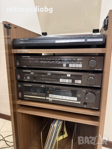 🔊Ретро аудио сет GRUNDIG - Усилвател, дек, тунер, грамофон , рак шкаф и колони🔉, снимка 5 - Аудиосистеми - 56023444
