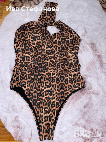 Нов цял леопардов тигров бански костюм , снимка 6 - Бански костюми - 37098374