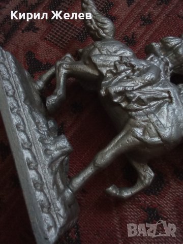 Сувенир стар кон с конник ловец  29123, снимка 14 - Декорация за дома - 37270650