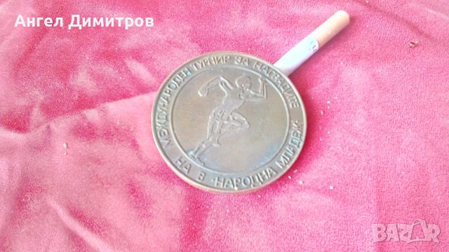 Соц плакет Народна младеж 1981 г, снимка 1