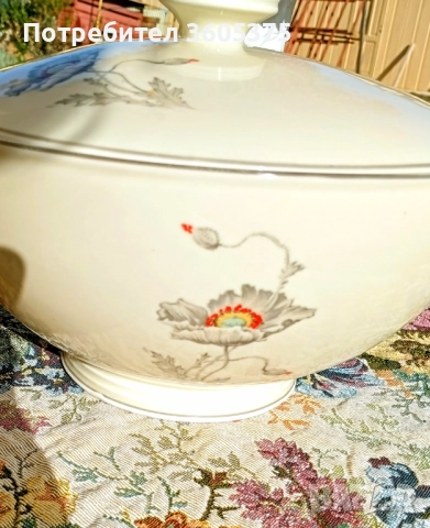 Супник ,стар порцелан от Pirkenhammer , снимка 2 - Антикварни и старинни предмети - 52435474