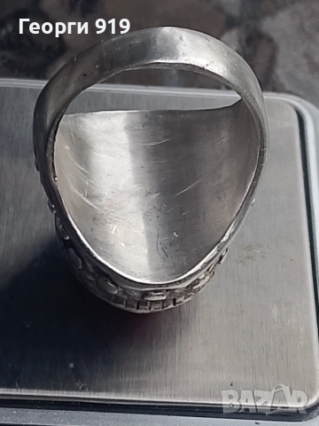 Мъжки  сребърен пръстен , снимка 3 - Пръстени - 53291249