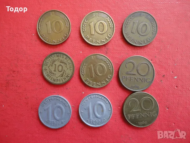 Лот пфенинг пфеннинги немска монета лот монети , снимка 3 - Нумизматика и бонистика - 48422566