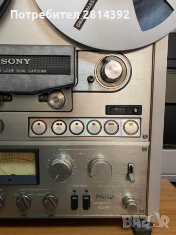 Голям Магнетофон ролков дек SONY TC-765, снимка 6 - Декове - 44780494