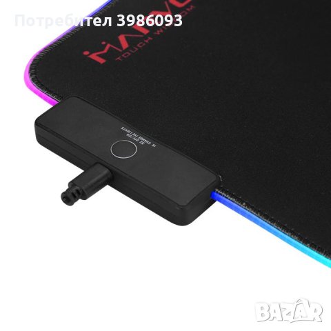 Подложка за мишка Marvo MG08 M RGB, черен/червен - MARVO-MG08, снимка 4 - Джойстици и геймпадове - 44243160