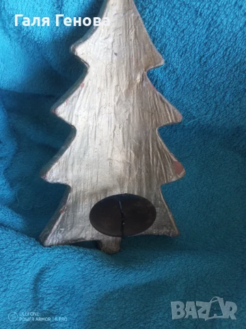 Керамичен свещник , снимка 2 - Декорация за дома - 50903312