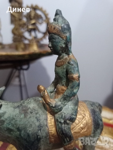 Бог Шива и свещеният бик Нанди, снимка 2 - Колекции - 51683915