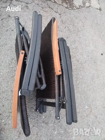 Регулируем стол-шезлонг ратан , кафяв полиратан, снимка 5 - Градински мебели, декорация  - 48562181