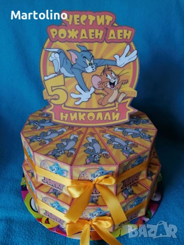 Картонена торта Том и Джери