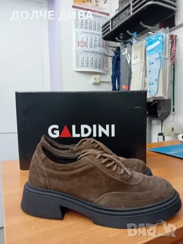 Дам.обувки м325 естествена кожа /естествен велур /кафе , снимка 2 - Дамски ежедневни обувки - 47663605