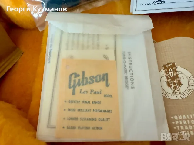 2023 Gibson Custom Shop Les Paul Custom 1957 Reissue, снимка 8 - Китари - 56081296