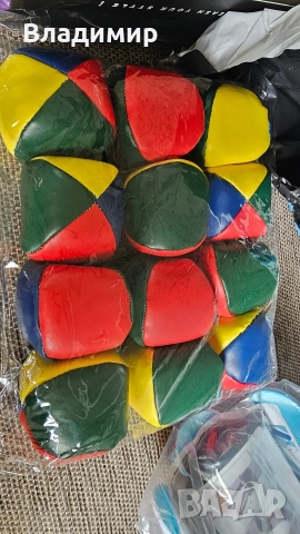 Комплект от 12 топки за жонглиране многоцветни