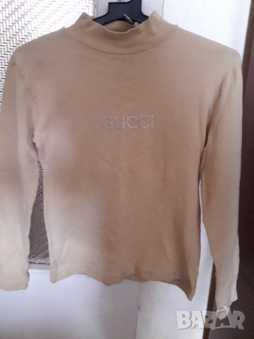 Жълта вълнена блузка с подарък жълто поло Гучи р-р S, снимка 6 - Блузи с дълъг ръкав и пуловери - 35150926