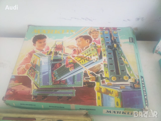 Немски детски матален конструктор. MARKLIN Metallbaukasten, снимка 12 - Конструктори - 54317349