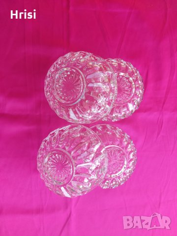 Сет стъклени купи от 80-те, снимка 6 - Други - 35474174